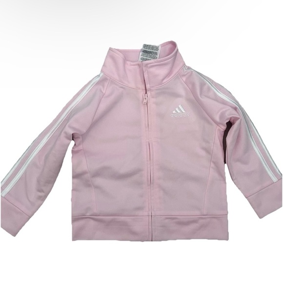 adidas Other - Adidas Pink Baby Girl Full Zip Track Jacket Size 12 Months